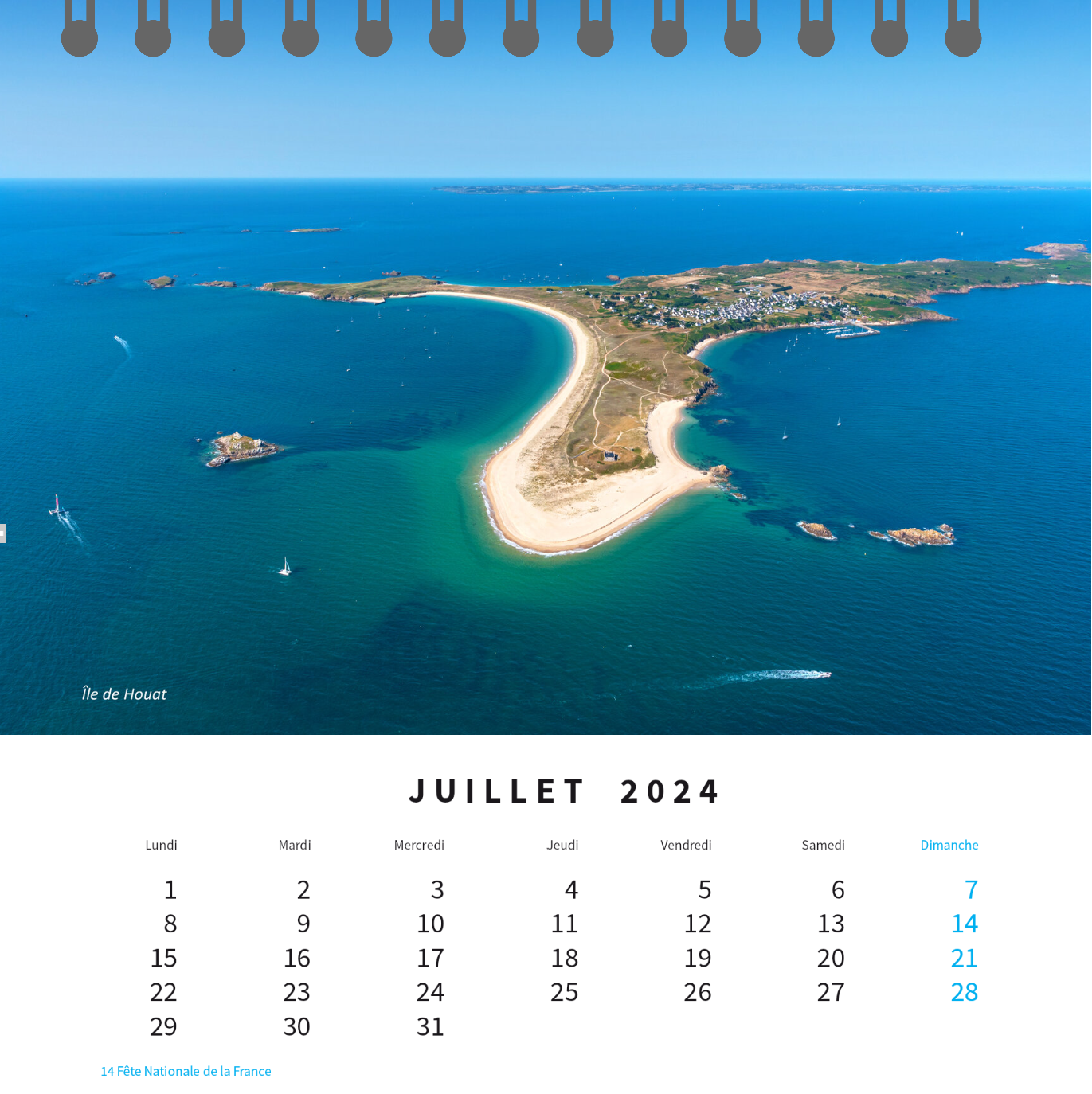 Calendrier de bureau