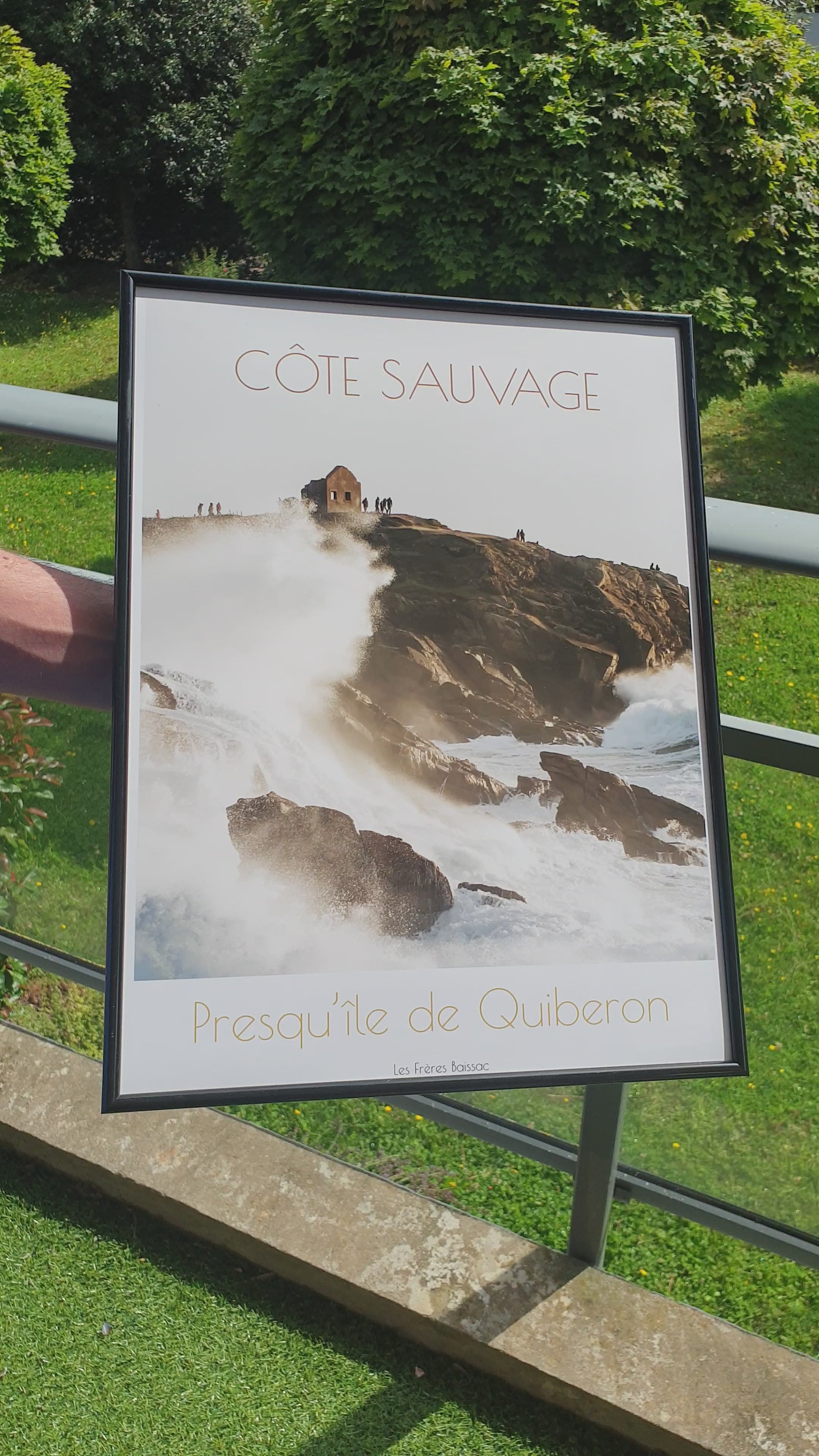 Affiche "Tempête sur la presqu'île de Quiberon"