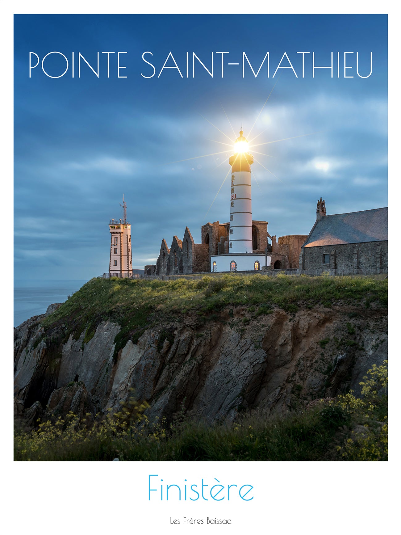 Affiche "Nuit au phare de la Pointe Saint-Mathieu"