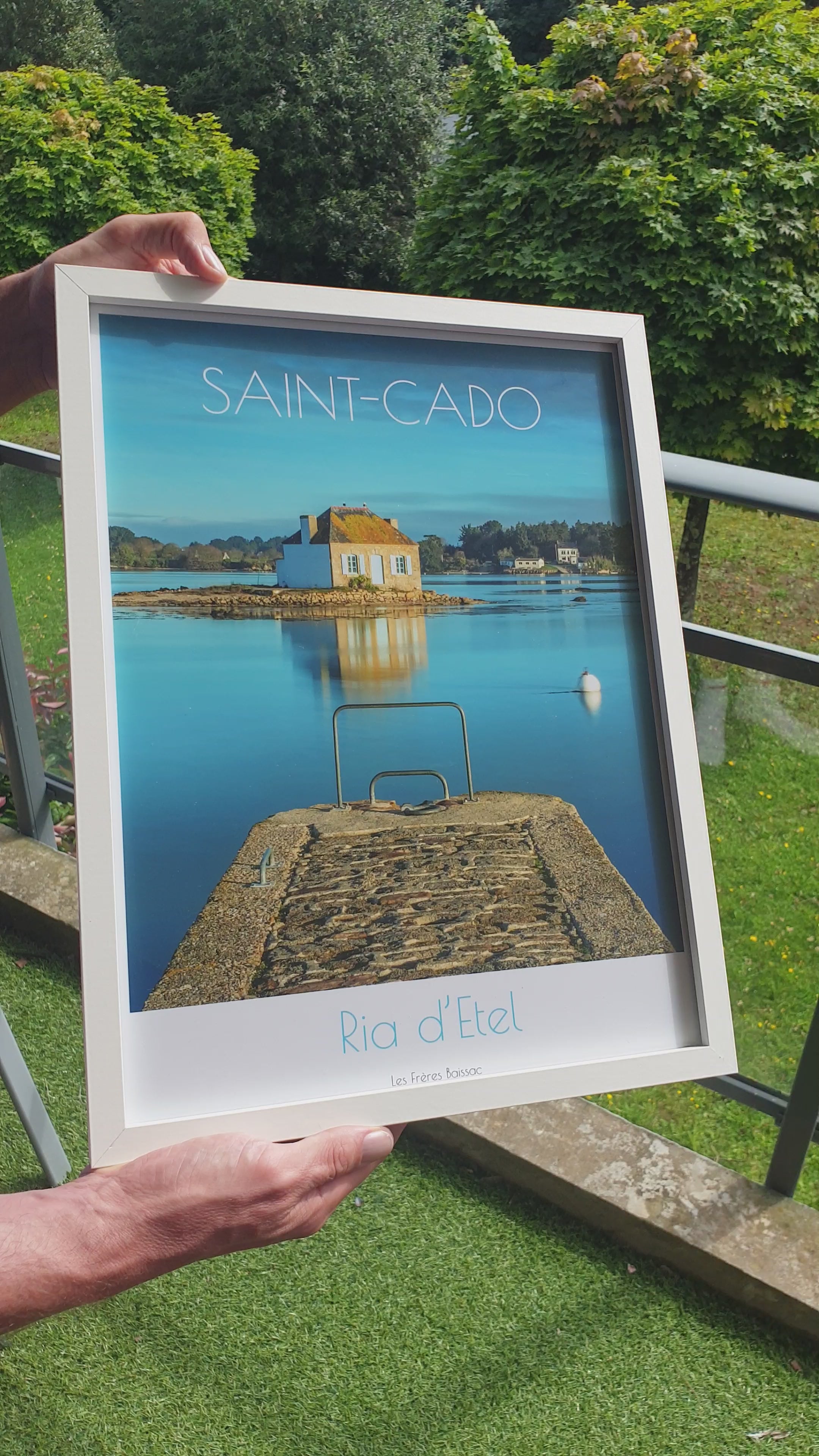 Affiche "Saint-Cado bleue"