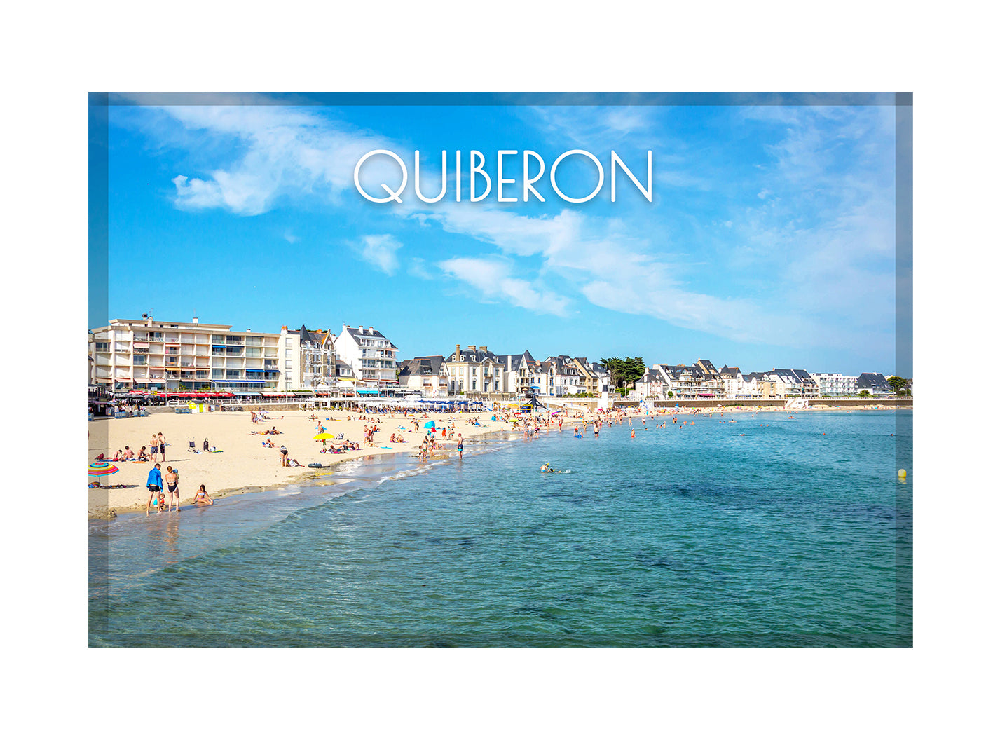 Magnet horizontal "Grande plage de Quiberon"