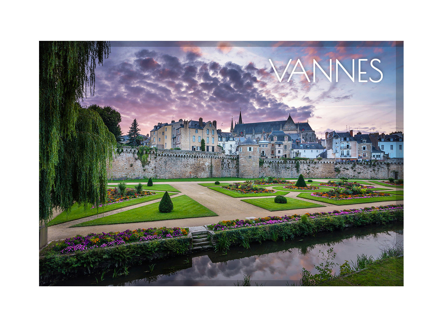 Magnet horizontal "Vannes - Jardin des Remparts"