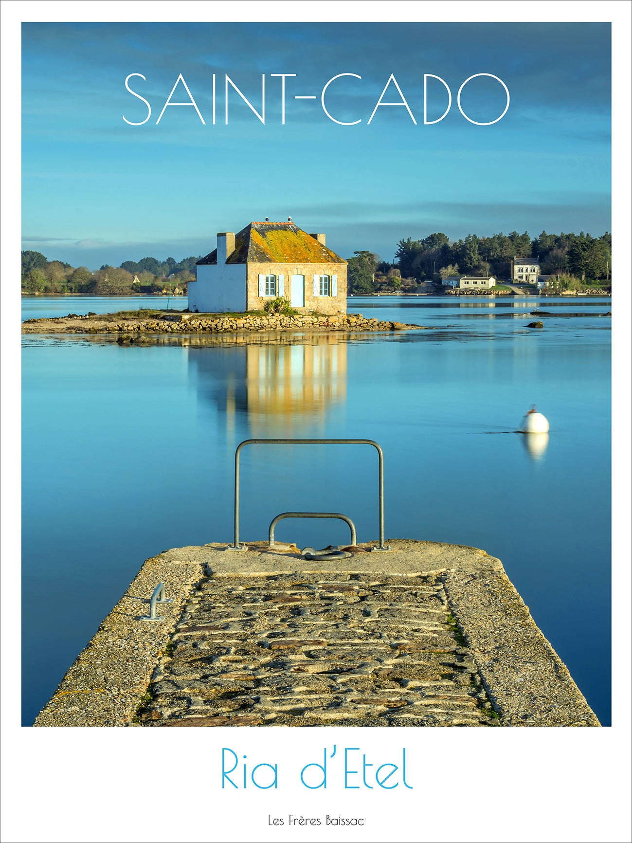 Affiche "Saint-Cado bleue"